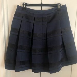 Vineyard Vines Navy Stripe Party Flair Skirt